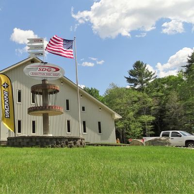 Two level Pro Shop filled with all your disc golf needs.