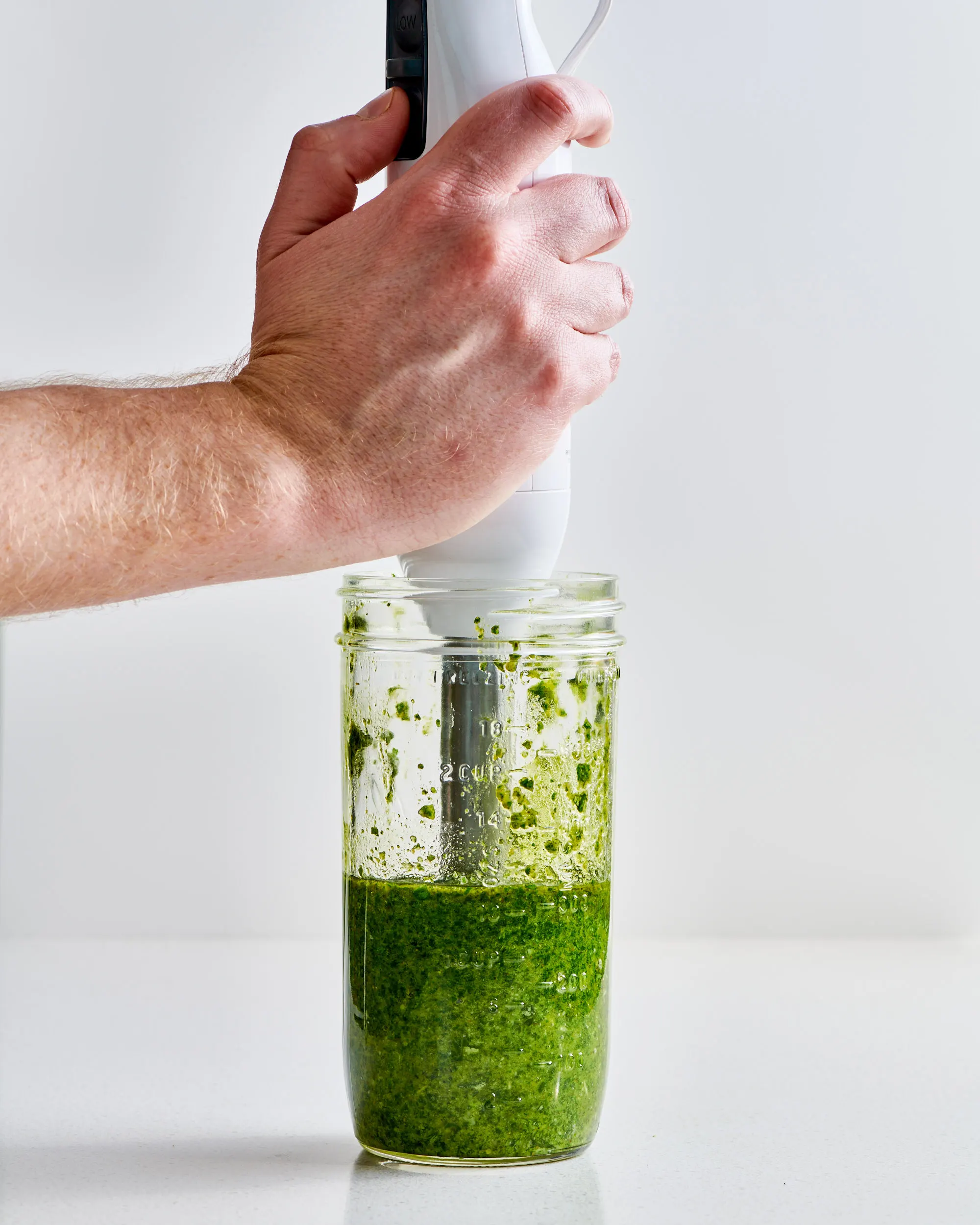 pesto in a blender