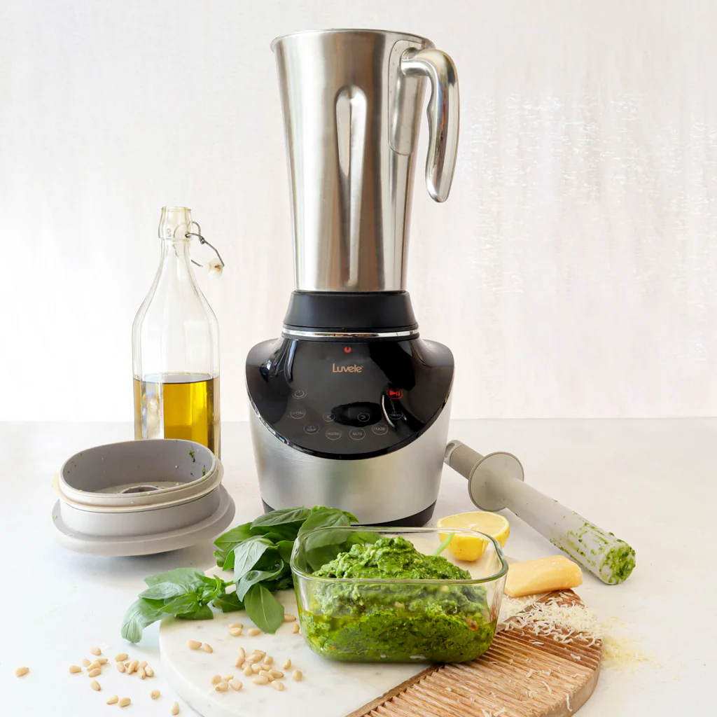 pesto in a blender