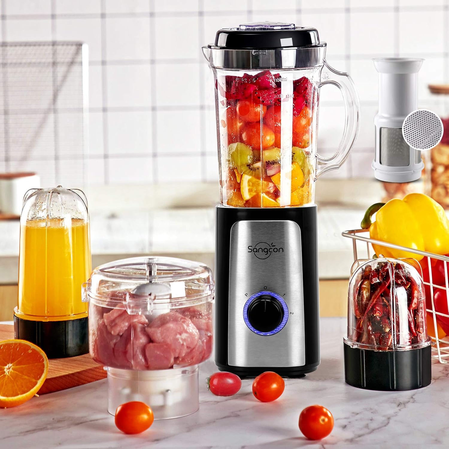 food processor and blender